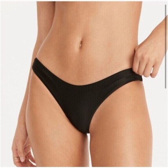 J Crew Curved Waist Cheeky Bikini Bottom bc125 L - Picture 1 of 8